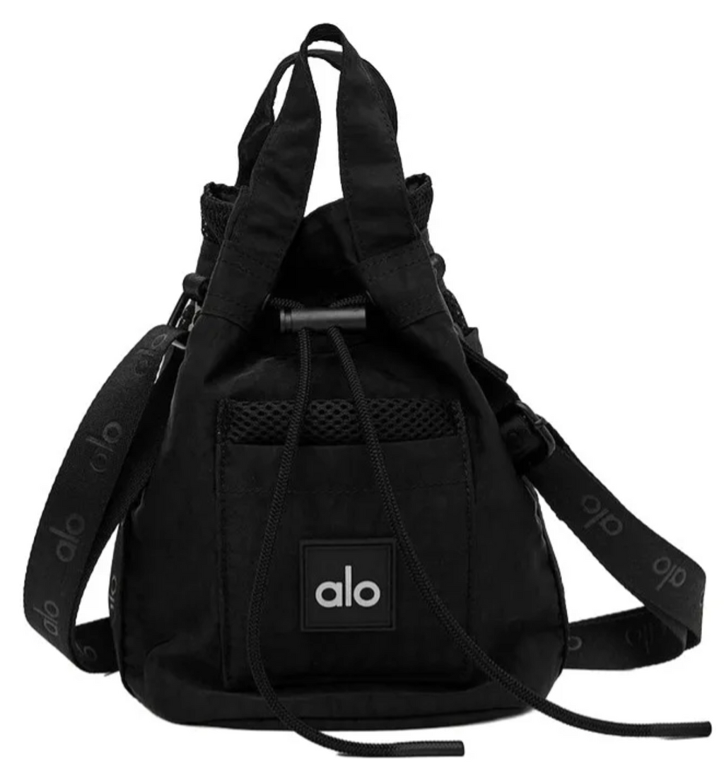 Cross body bucket alo bag - black